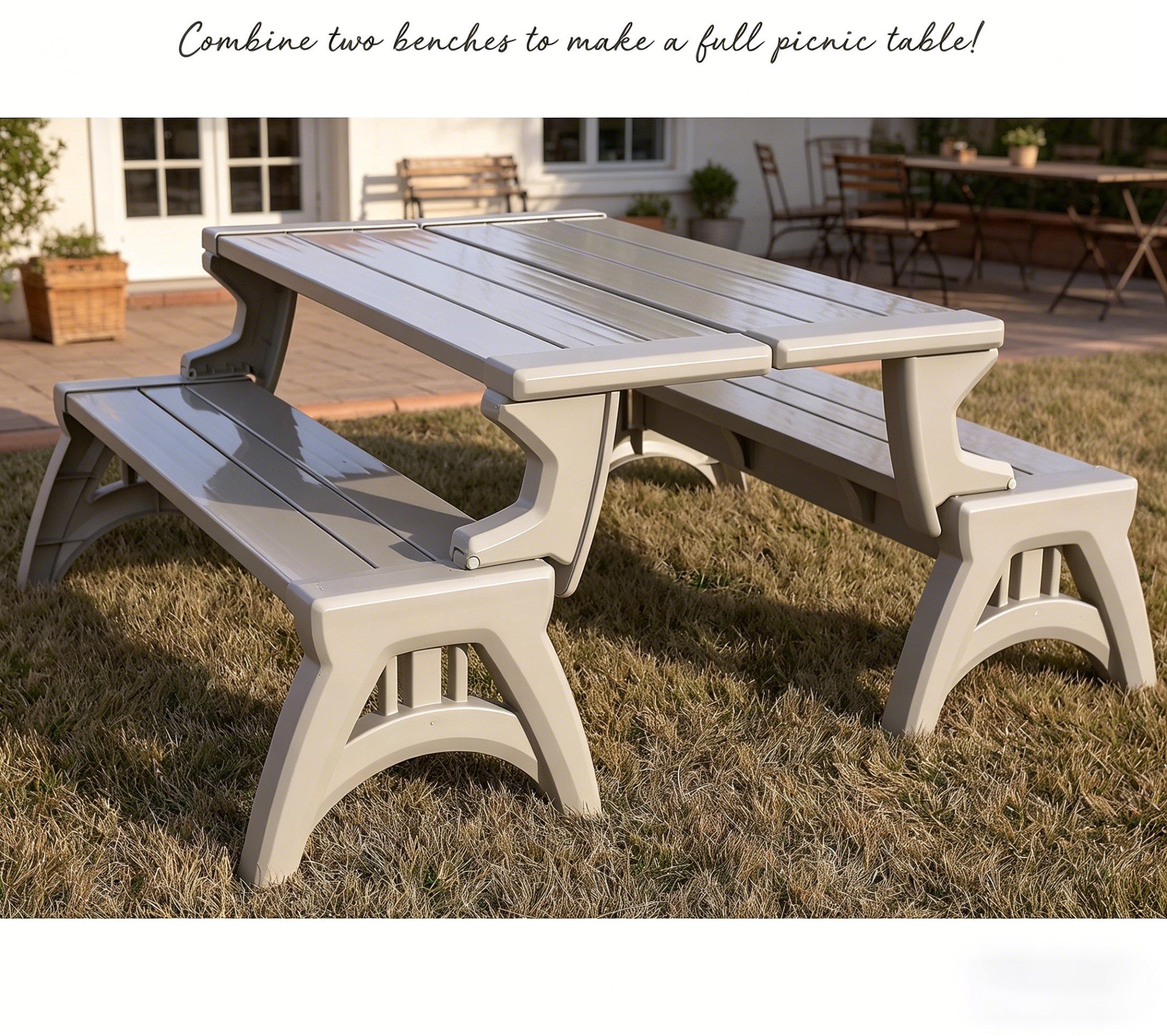 🎉Convert-a-Bench Gen II XL Designer Series Bench-to-Table,Buy 1 get 1 free